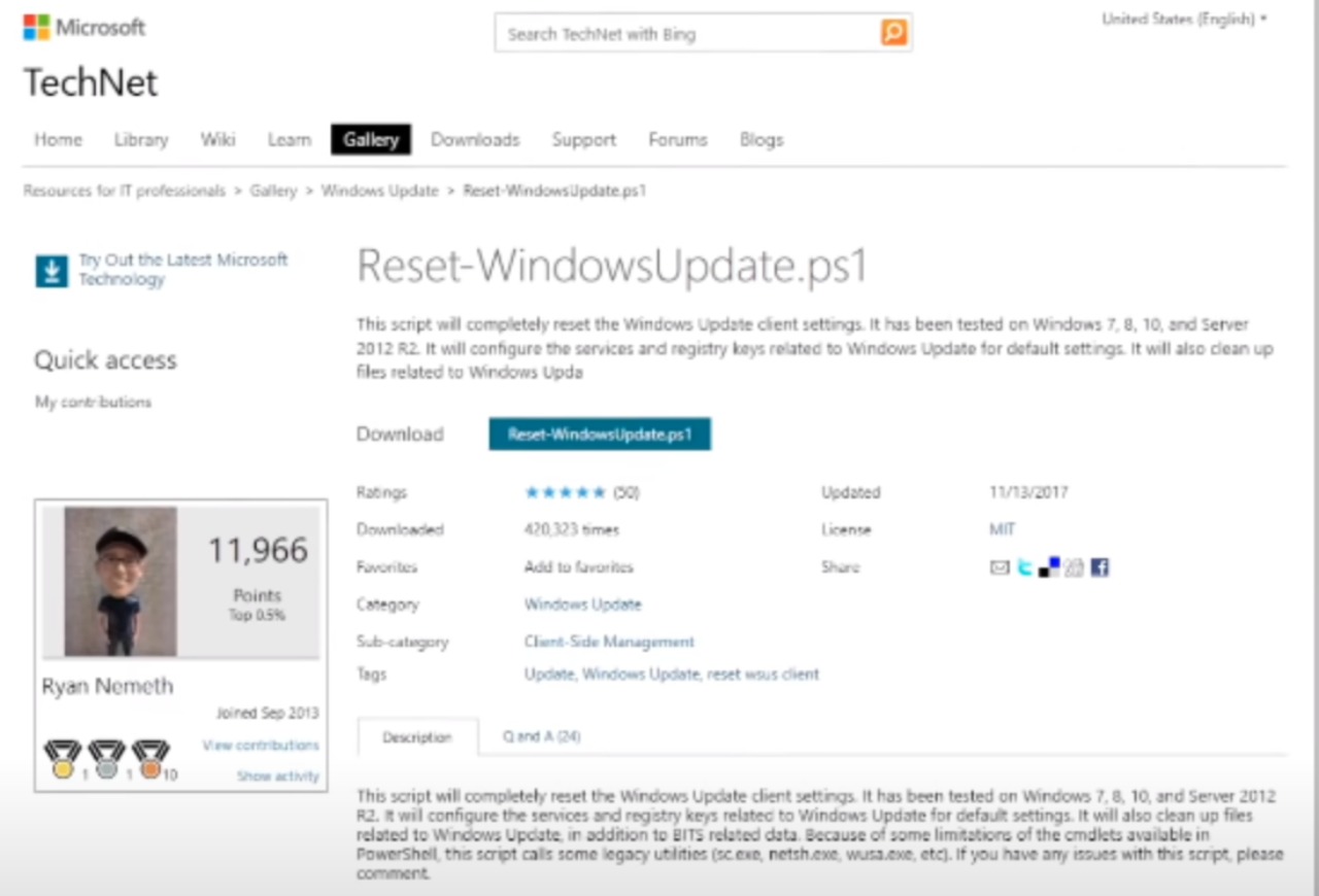 La soluzione riportata su TechNet di Microsoft